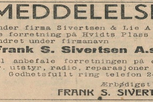 Bilde av Frank S. Sivertsen A.s - elektrisk forretning